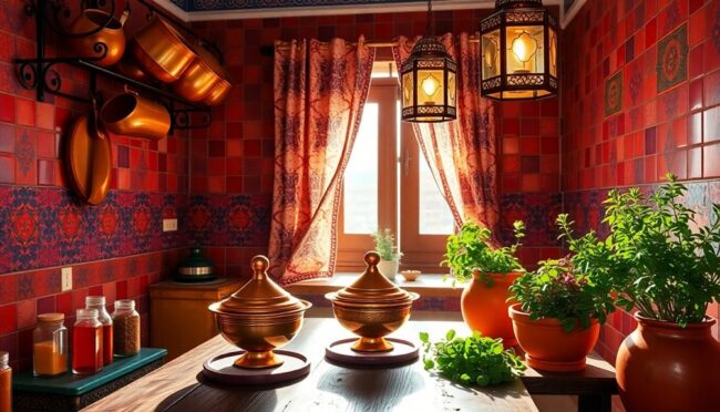 creating moroccan kitchen atmosphere