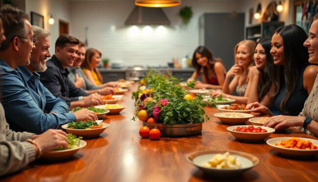 social cooking and dining