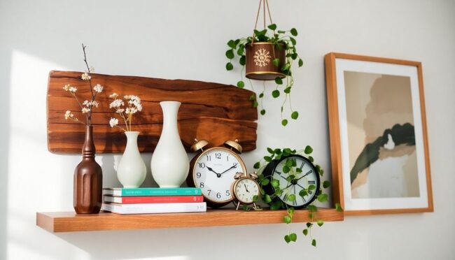 wall shelf styling techniques